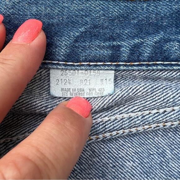 Vintage 80s Ladies Levi’s 501 6-button fly straight original jeans size 15 - Picture 5 of 12